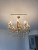 7726/8 LED Gold Crystal Chandelier (E14)