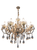 7726/8 LED Gold Crystal Chandelier (E14)