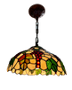 2208/1 Tiffany E27 Pendant Lamp (Grapes)
