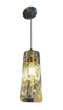 1014/1 Silver E27 Crystal Pendant Lamp