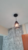 9841/1 Black industrial diamond shape pendant lamp
