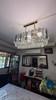 6943/8 Long Gold E14 Crystal Chandelier (Climate Voucher Eligible)