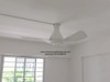 [Bundle promo A] 2 sets KDK Airy E48GP 48" DC LED Ceiling Fan with Light