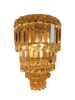 298 Gold Crystal E14 Wall Light