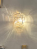 298 Gold Crystal E14 Wall Light