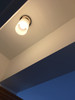656A Long White Glass E27 Ceiling Lamp