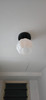 06 Floral White Glass E27 Ceiling Lamp