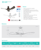 7.7 SALE: KDK Airy Bundle E48HP + E48HP  48" DC Ceiling Fan (No Light)