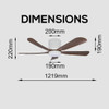 8.8 SALE: iFan 5 Blades 48in/56in Ceiling Fan with Light