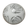 Rose-230mm White Rose Glass Ceiling Lamp (18W)