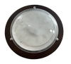 9011-400mm Wood Frame Glass Cover Ceiling Light
