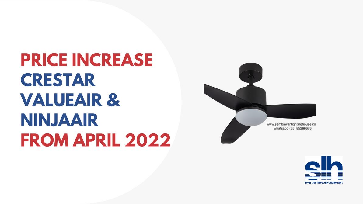 ADVANCE NOTICE: Price increase for Crestar ValueAir and NinjaAir from April 2022