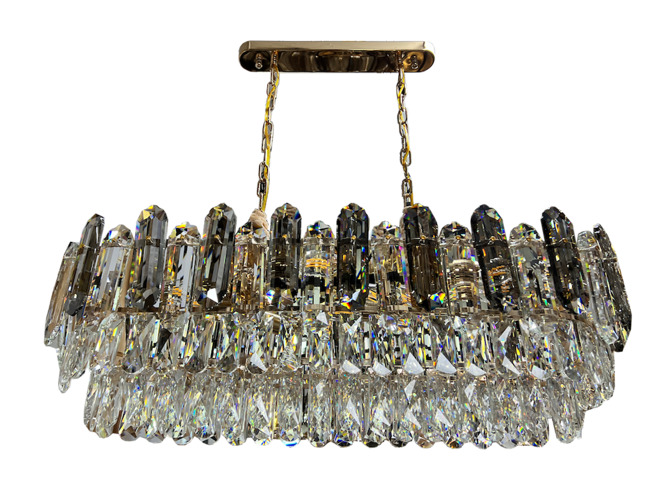 A018 Silver E14 Crystal Chandelier