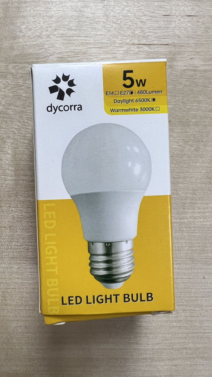 Dycorra E27 Single Color LED bulb 5W - Sembawang Lighting House Pte