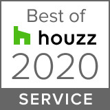 We have been awarded the Houzz 2020 Award for Service