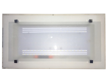 8009 White Rectangle Ceiling Lamp (36W tri color) (Climate Voucher Eligible)