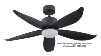 Crestar Valueair 48"/55" LED Ceiling Fan - Black
