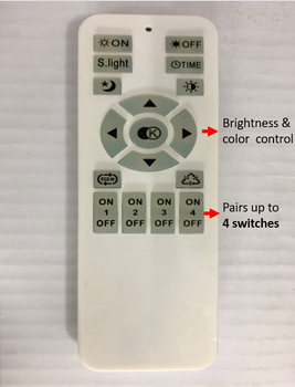 Track Light - TH9007 Integrated Track Light Holder  with Remote (Tri Color) (Climate Voucher Eligible)