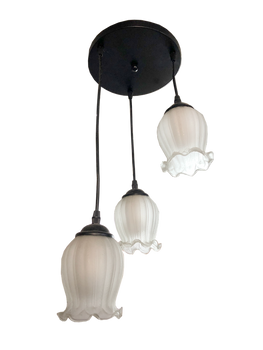 08 Floral Glass Dining Lamp