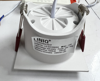 Liniq SS1006 SQ 12W LED Downlight (surface: 90mm; cuthole:  75mm)