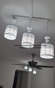 3170/3 White Acrylic LED Dining Lamp (Climate Voucher Eligible)