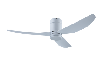Samaire 52 inch Hugger White Ceiling fan with light