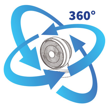 Samaire Knight 3D104 10" DC Desk Fan (Climate Voucher Eligible)