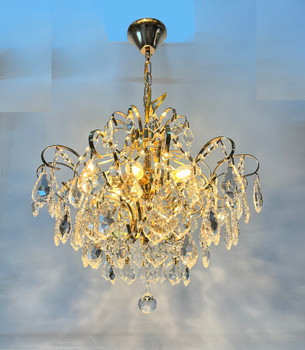 A07-6 Gold E14 Crystal Chandelier (Climate Voucher Eligible)