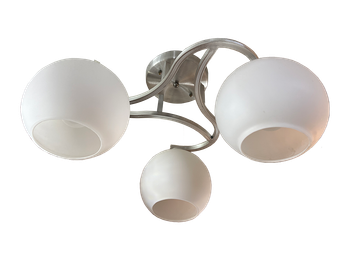 6658/3 Aluminium E27 Ceiling Lamp (Climate Voucher Eligible)