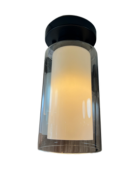 1077/1 Double Layer Glass E27 Ceiling Lamp