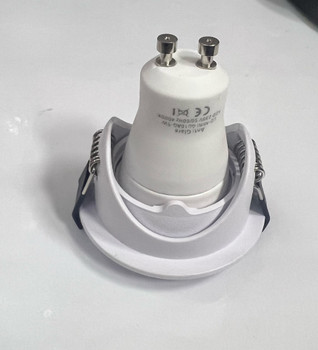 LQ SS4800 Round mini GU10 Spotlight (surface 55mm cuthole 48mm) (White/ Black)