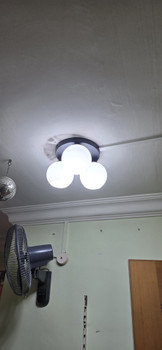 180/3 Black E27 Ceiling Lamp