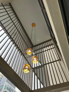 sample installed at condo high balcony. long wire need to buy separately