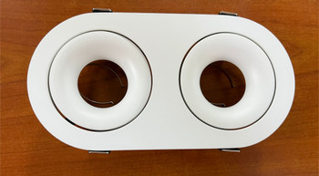 Liniq R2 Rectangle GU10 Spotlight (Black/White) (surface: 205mmx105mm, cuthole: 95x175mm)