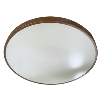 423/400mm Walnut Acrylic Round Ceiling Lamp (Climate Voucher Eligible)