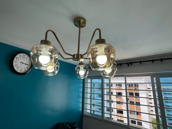 55/5H Gold E27 Dining Lamp