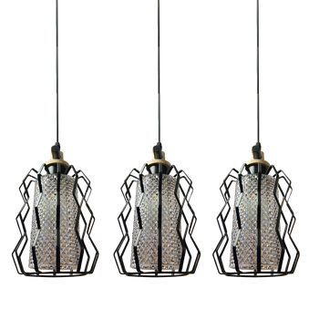 X40/3 Black E27 Pendant Lamp (Climate Voucher Eligible)