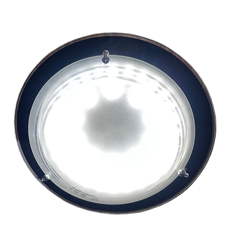 8008-400mm Black Glass Ceiling Light