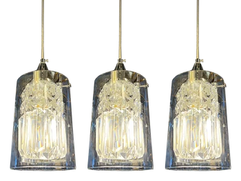 228/3 Silver E27 Crystal LED Dining Lamp 
