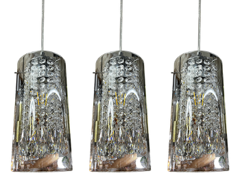 227/3 Silver E27 Crystal LED Dining Lamp 