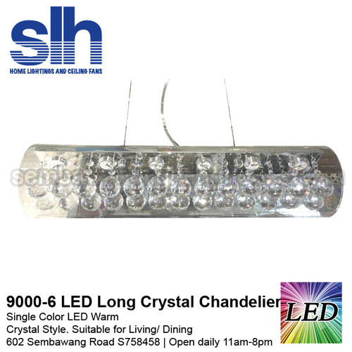 9000-60cm Long LED Crystal Chandelier