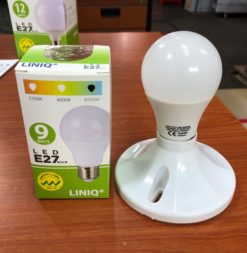 E27 Holder + 9W small led bulb