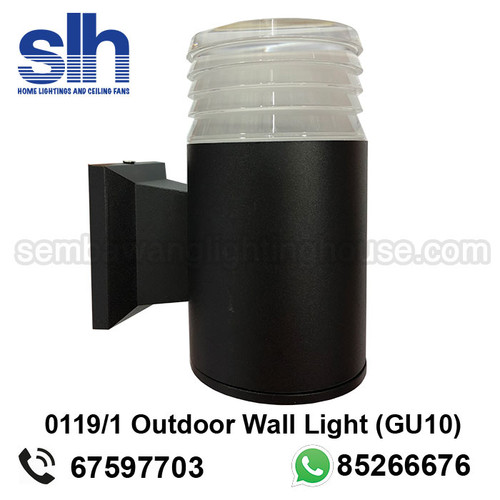 WL1-0119/1 GU10 Black Outdoor Lamp