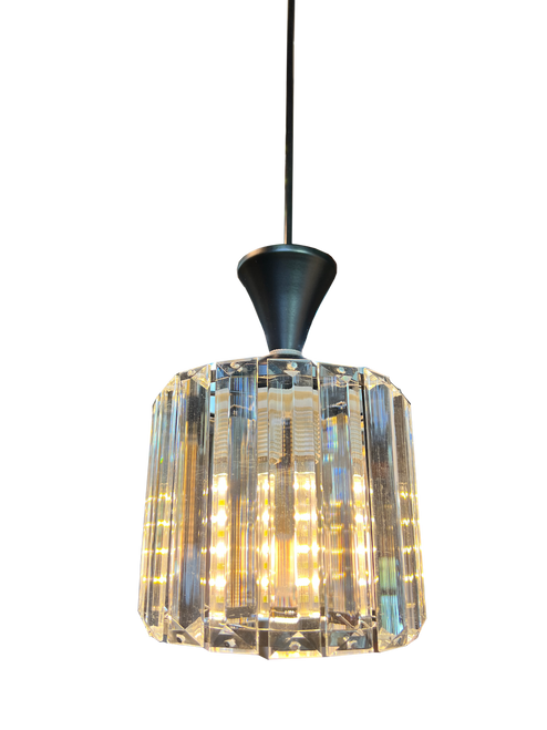 5721/1 Black Crystal Pendant Lamp