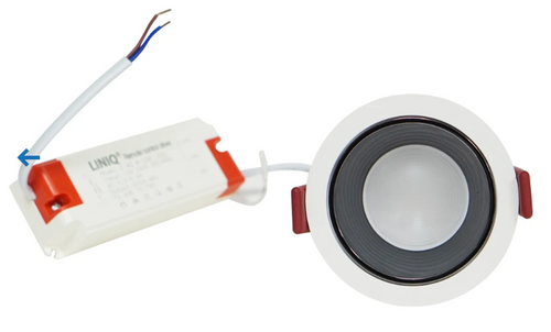 Liniq SS1007 RD 12W LED Downlight (surface: 90mm; cuthole:  75mm)