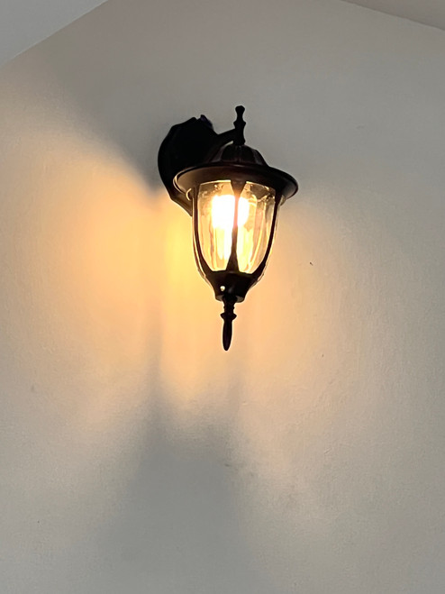 9024 Antique Black E27 Wall Light (For indoor)