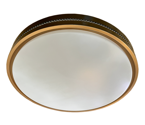 J6006-500mm Round Black Gold Ceiling Lamp