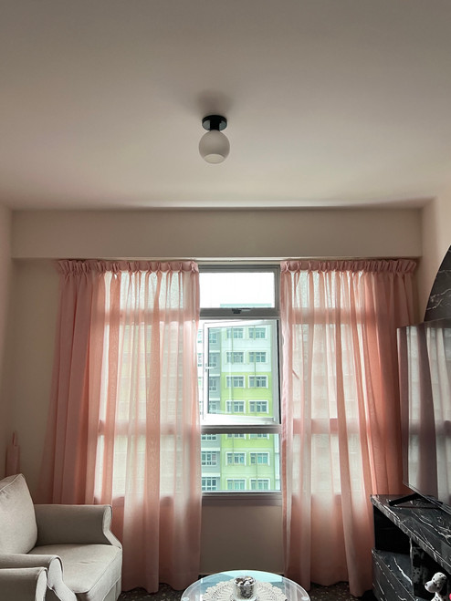 150mm White Glass E27 Ceiling Lamp (Climate Voucher Eligible)