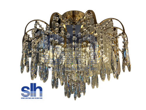 6698-6L Ceiling Mount Crystal Lamp (E14)