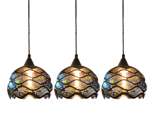 367/3 Black E27 Dining Lamp